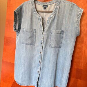 J.Jill, Tencel, short sleeve buttoned down